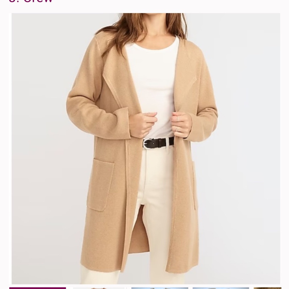 J. CREW - THREE NEUTRAL 365 OPEN WOOL SWEATERS